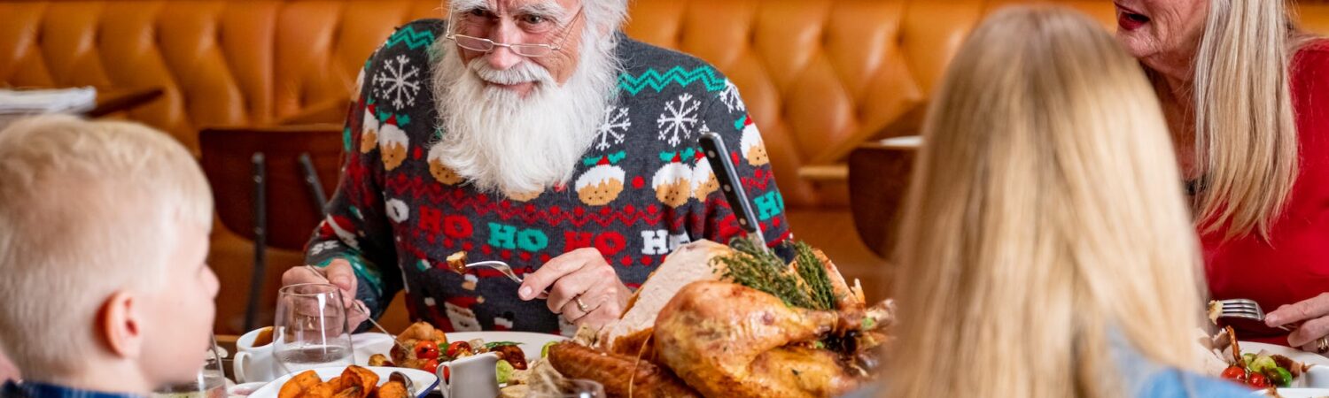 photo of family eating