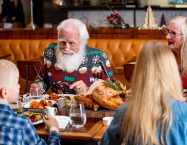 photo of family eating